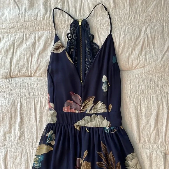 Windsor Women's Navy Blue Floral Maxi Dress - Picture 4 of 13